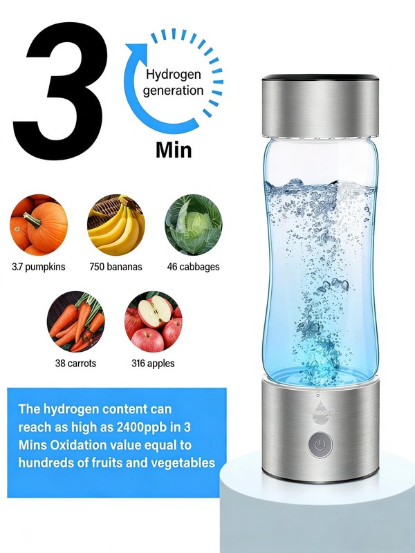 2026 Upgraded Hydrogen Water Bottle Generator 2400ppb Hydro-Rich H2 Maker gallery