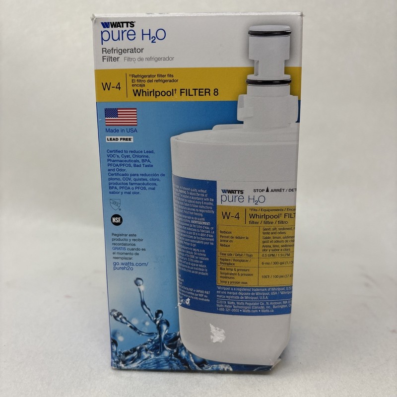 Watts Pure H2O Whirlpool Refrigerator Filter 8171413 Kitchenaid, Sears & Kenmore gallery