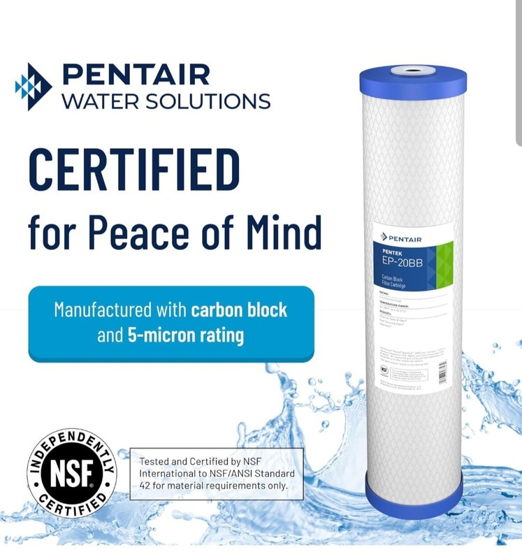 Pentair Pentek EP-20BB Carbon Water Filter, 20-Inch, Whole House 155583-43 NEW gallery