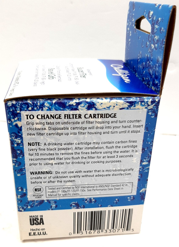 Case of 8 CULLIGAN FAUCET FILTER MODEL FC-1a Black for FF 100-150 OBB3 gallery