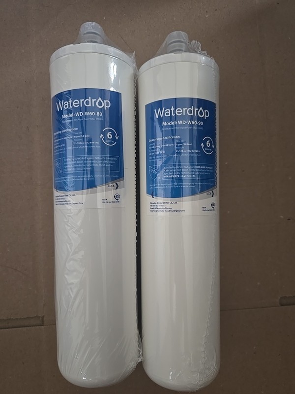 1 Set Waterdrop model wd-w60-80 And Wd-w60-90 replacement water filters