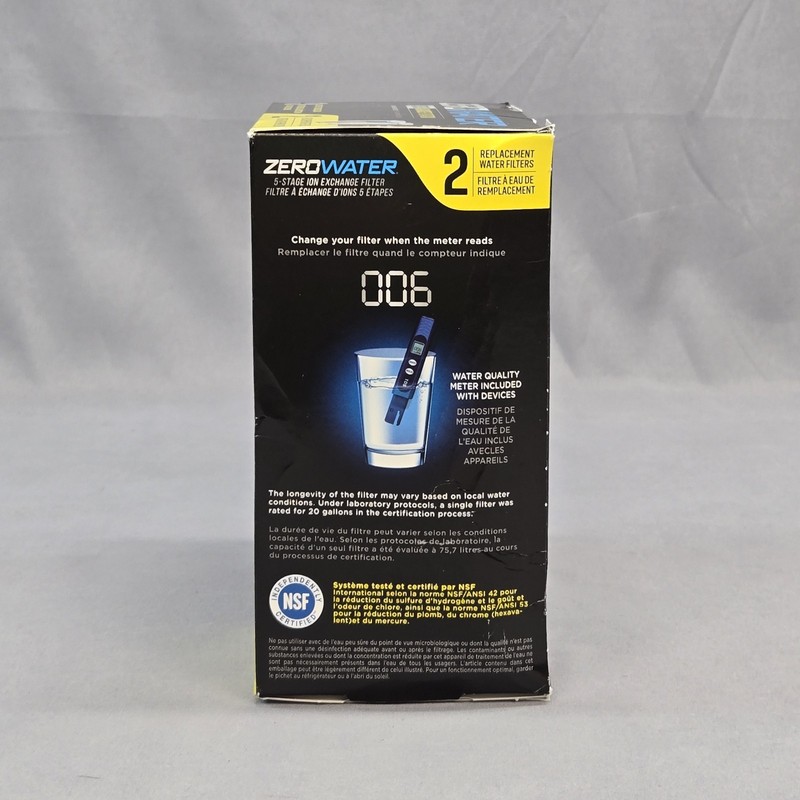 Zero Water 5 Stage Advanced Filtration 2 Pack Replacement Water Filters ZR-017 gallery