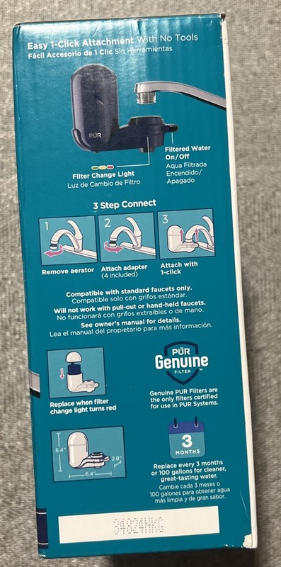 PUR Plus Faucet Mount Filtration System Mineral Core Indigo Ink FM2800N (New) gallery