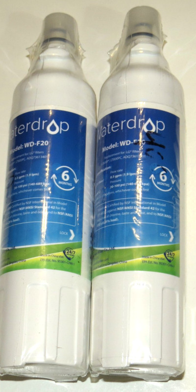 Waterdrop – WD-F20 – Water Filter – Factory Sealed – Lot Of 2