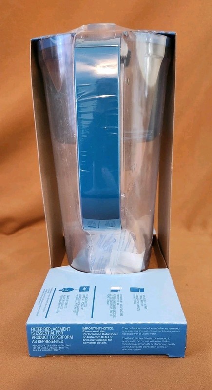 Brita Small 6 Cup Bright Blue Denali Water Filter Pitcher Brita Standard Filter gallery