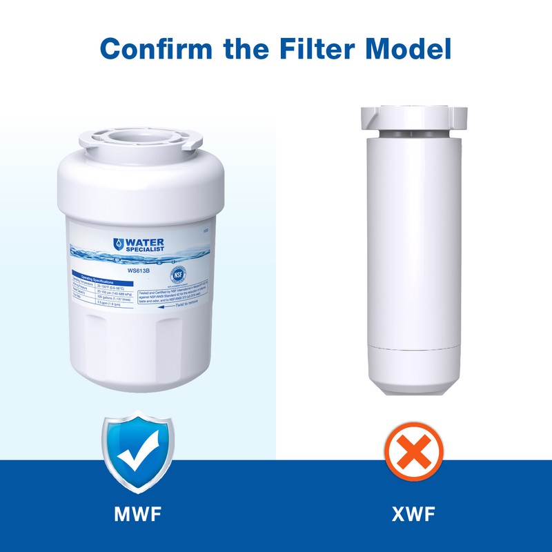 Waterspecialist Refrigerator Water Filter, Replacement for GE® SmartWater MWF® gallery