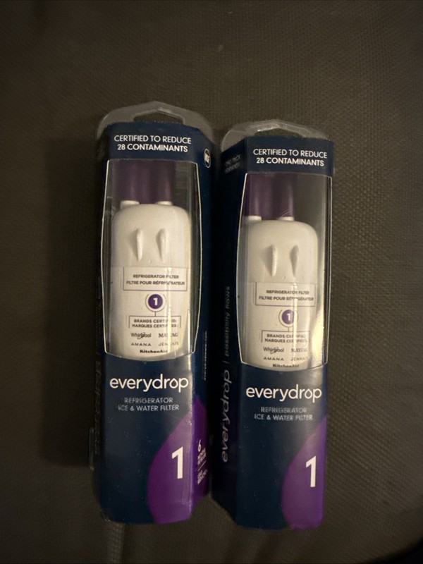 Lot X2 PACK ΕVΕRYDROP ΕDR1RXD1 Refrigerator ICE Water Filter 1 Replacement NIB