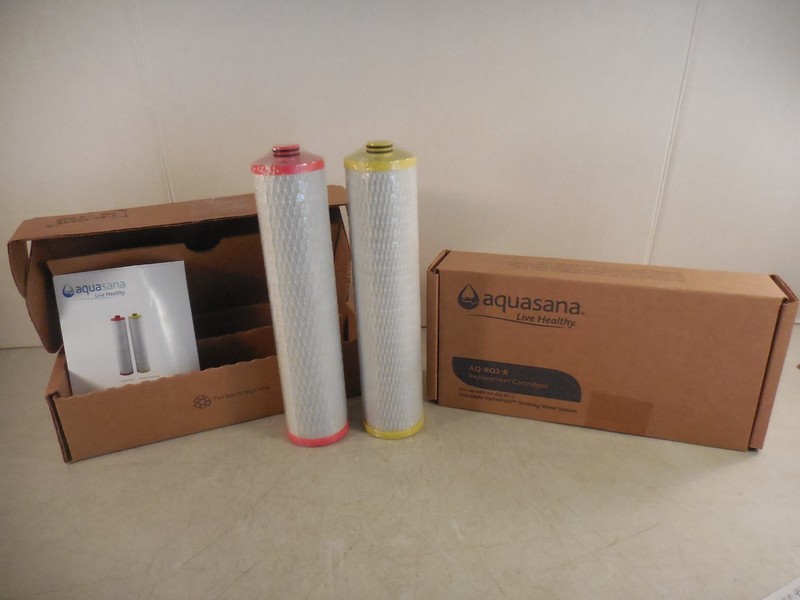 Aquasana WATER FILTER AQ-R03-R Stage 1 & 3 Replacement Cartridges Set of 2 AQ2