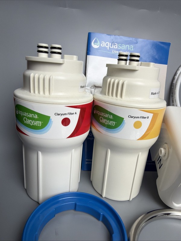 Aquasana AQ-5200 Under Sink Water Filter 2-Stage Chrome Faucet Open Box gallery