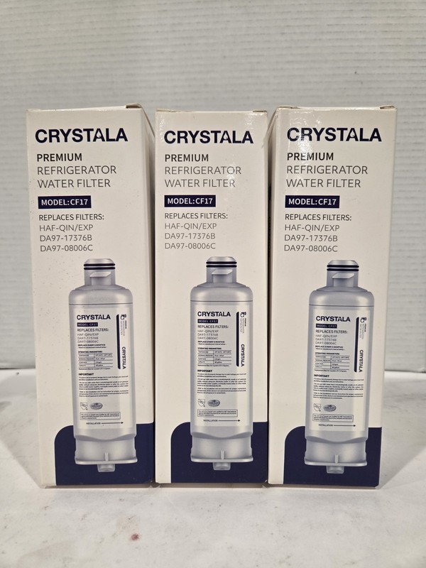 Crystala Filters Replacement for DA97-17376B Water Filter, 3 Pack