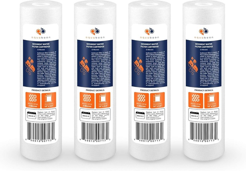 4 PACK Sistema Filtracion Limpieza Reemplazo Filtro Agua De Cartucho Universal