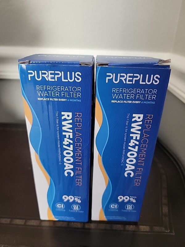 Pure Plus 9980 Refrigerator Water filter Replacement Filter RWF4700AC X2 NEW