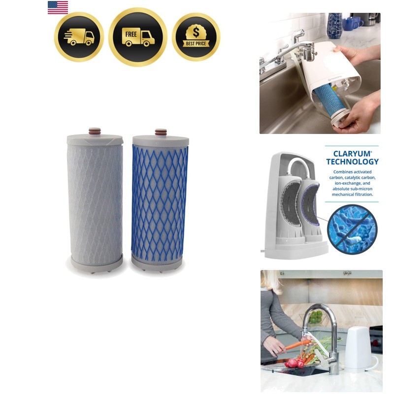 Replacement Filter Cartridge for Countertop Water Filtration System – Removes…