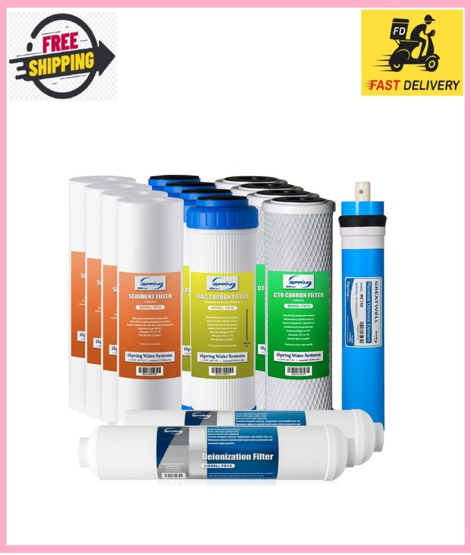F15D150 2-Year Replacement Filter Set for 5-Stage 150 GPD RODI Water Filtration