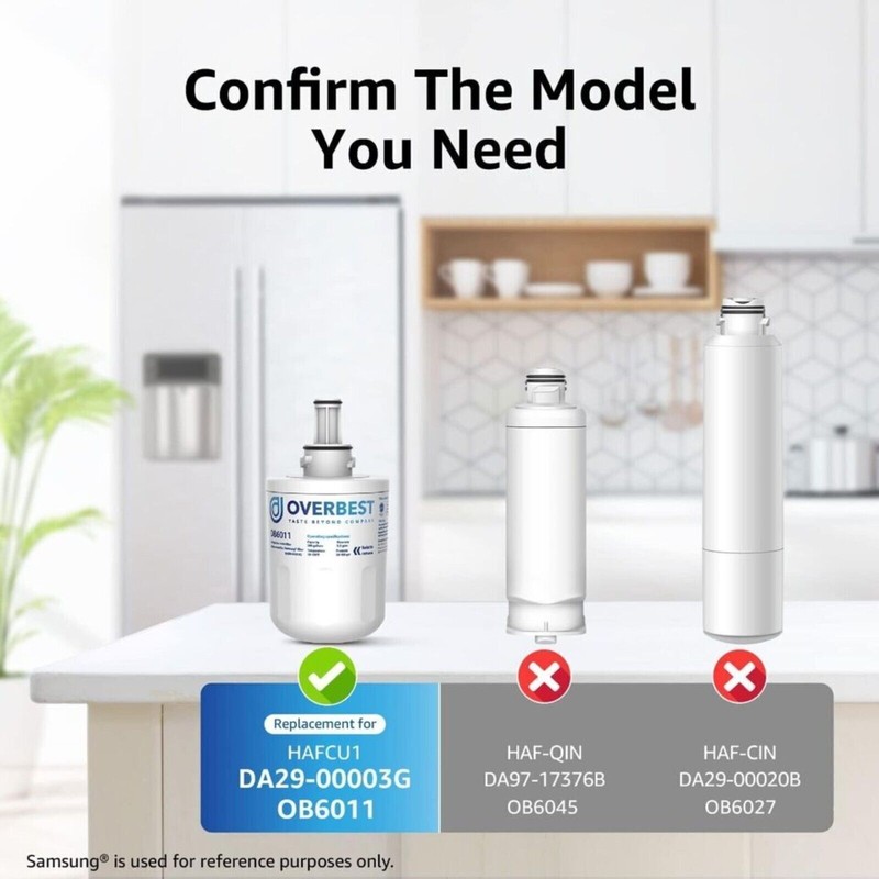 Overbest DA29-00003G Refrigerator Water Filter Replacement for Samsung | NSF gallery