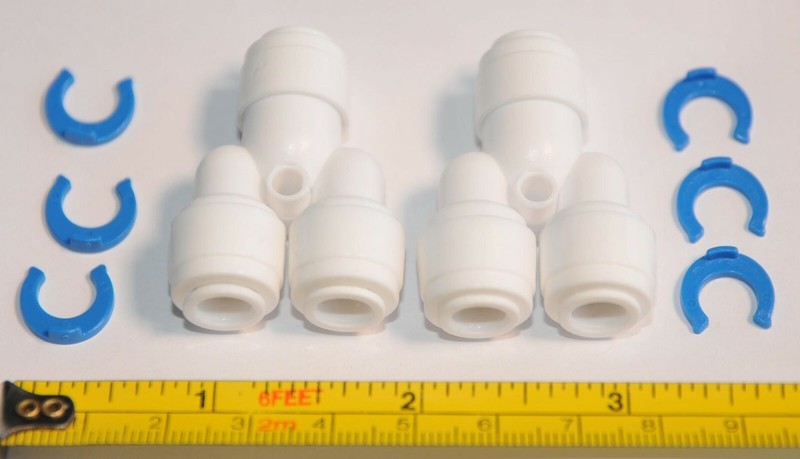 ¼” 3 TREE WAY UNION TEE TUBE QUICK PUSH CONNECT RO REVERSE OSMOSIS WATER FILTER gallery