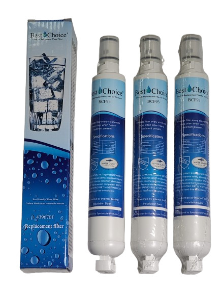 Best Choice BCF93 Fits Whirlpool 4396701 Refrigerator Water Filter NEW 3 PK