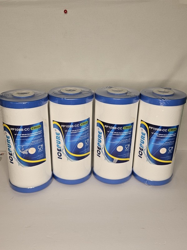 5 Micron 10" x 4.5" Whole House Water Filter Compatible with GE FXHTC, GXWH40L