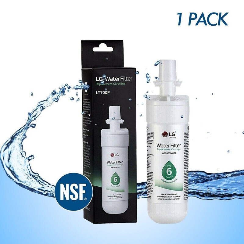 1 Pack Genuine LG LT700P Water Filter Refrigerator Part ADQ360061 Sealed NSF