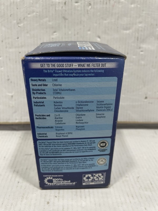 BRITA TAP WATER FAUCET FILTER REPLACEMENT (1PK) ~ PURIFIER CLEANS 99% LEAD gallery