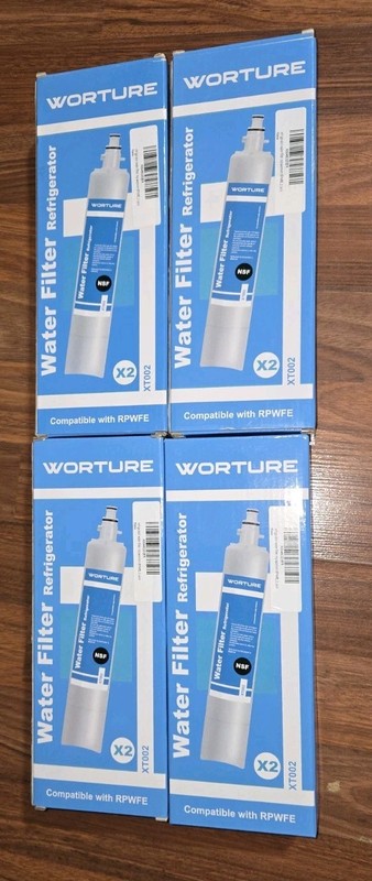EIGHT NEW Worture Water Filter for Refrigerator , Compatible with RPWFE , XT002