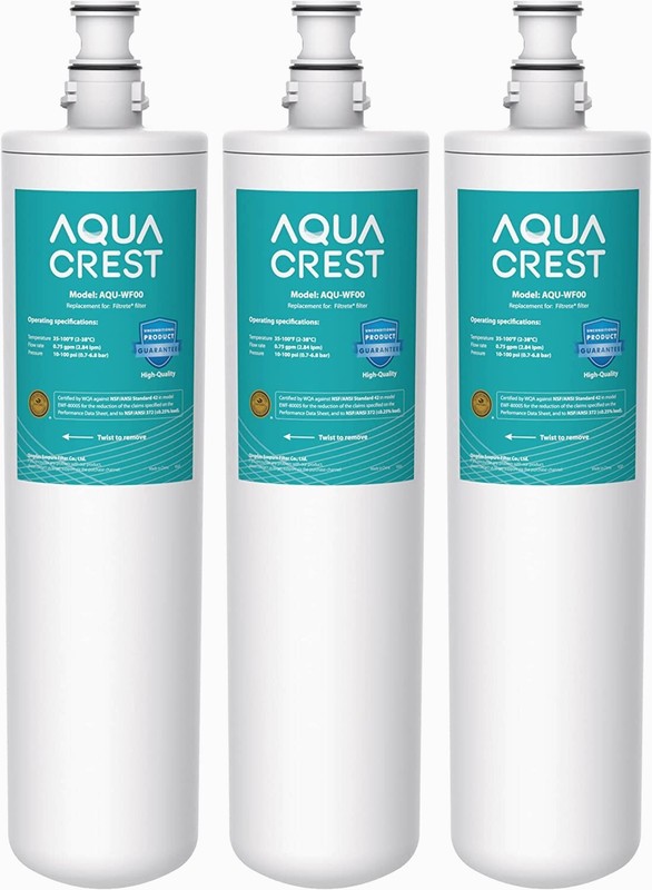 AQUACREST 3US-PF01 Under Sink Water Filter, Replacement for Advanced 3US-PF01