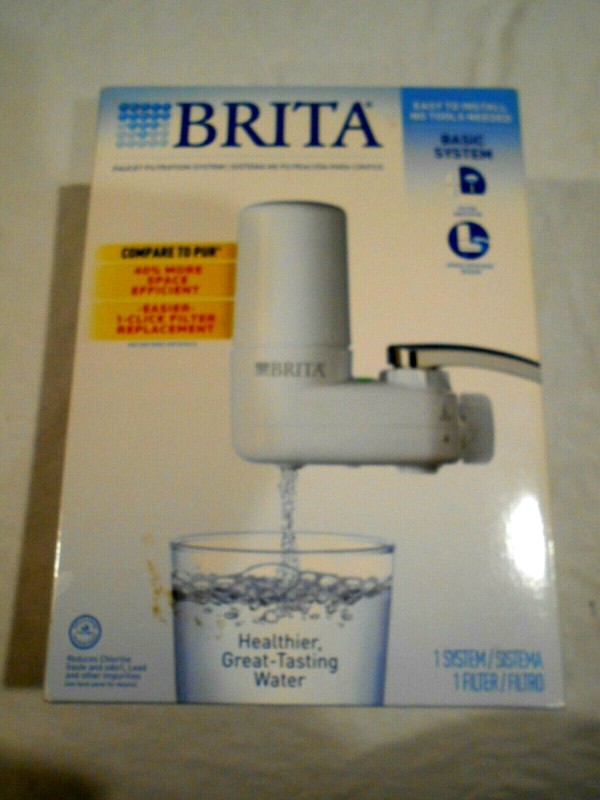 Brita Basic System Faucet Filtration System SAFF-100 White NIB
