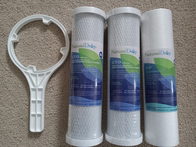 3 Pack NSF/ANSI 42 Approved Natural Drop 3 Stage Water Filter Cartridges gallery