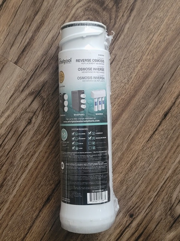Whirlpool WHEERM UltraEase Reverse Osmosis Membrane Replacement Filter X1