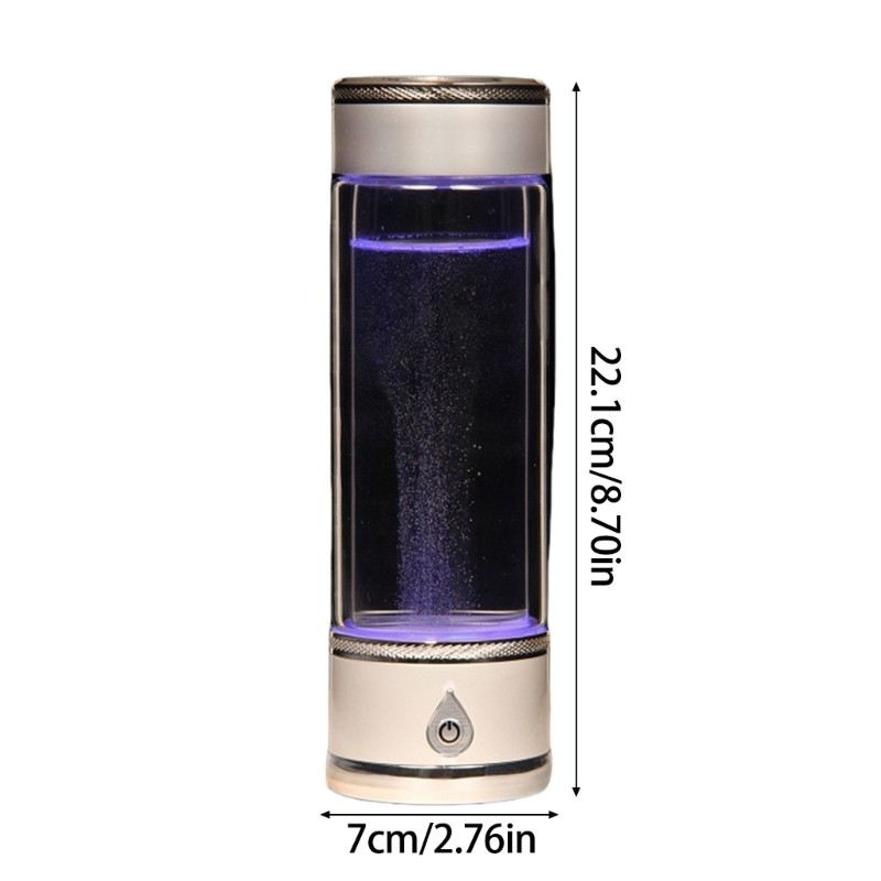 Portable Hydrogens Water Bottle Glass Texture for Sports and Everyday Use gallery