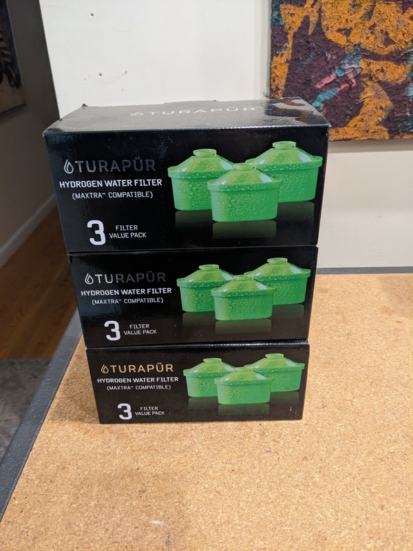 Turapur Hydrogen Water Filter – quantity 8 individually wrapped, in boxes
