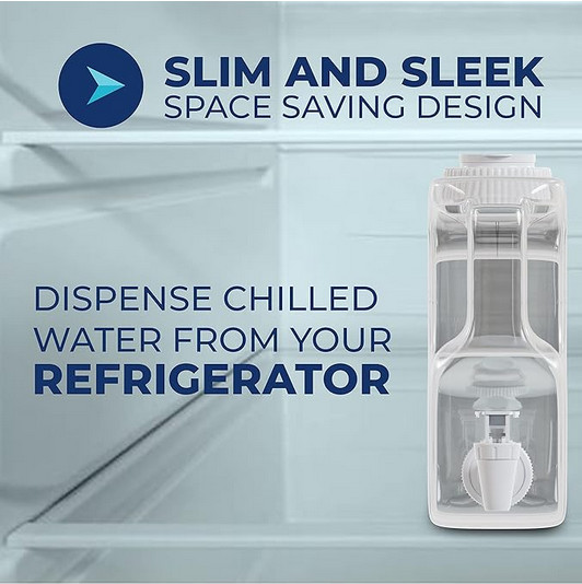 1.1 Gallon Refrigerator Water Dispensers Bottle with Faucet, Spigot & 58mm Screw gallery