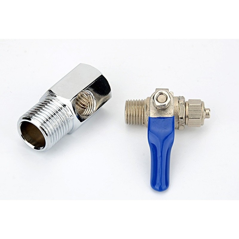Water Purifier Split Inlet Tee with 2-Way Ball Valve for RO Filtration gallery