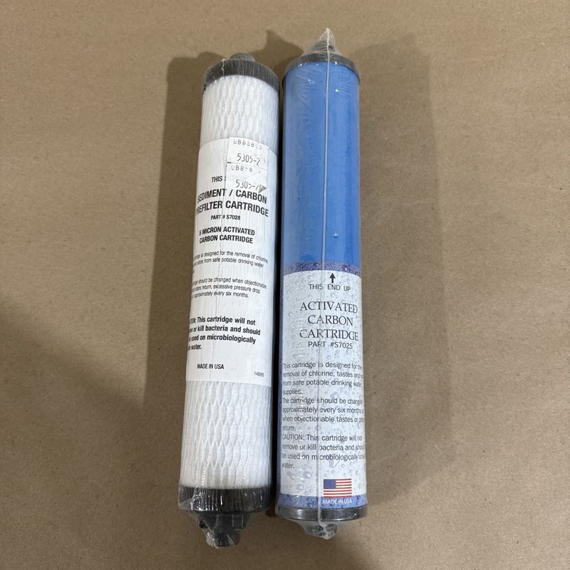 Microline R.O. Split Pre & Post Filter SET. Parts S7025 and S7028