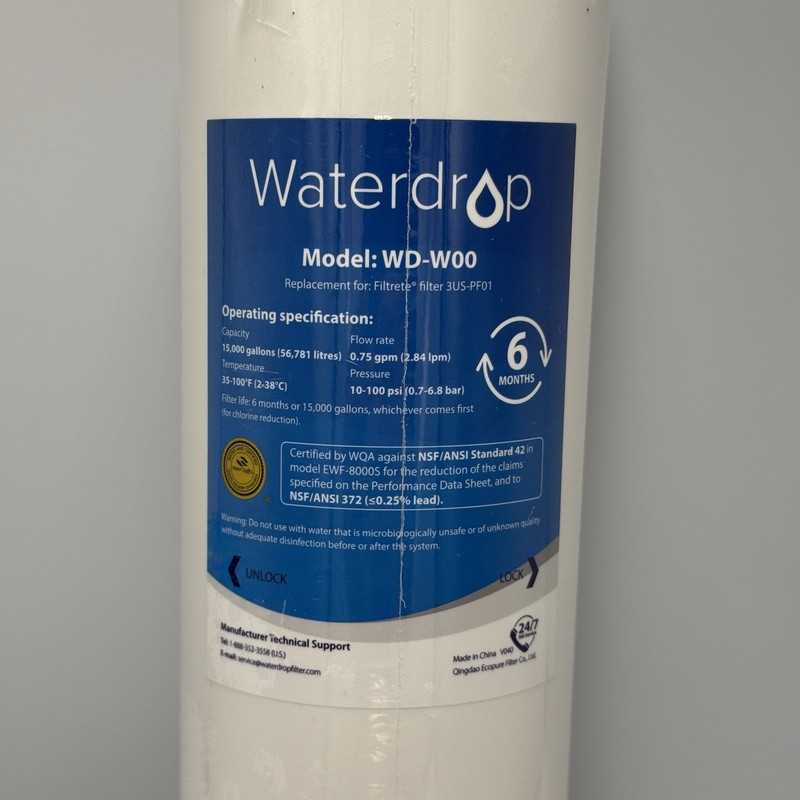 Waterdrop Under Sink Water Filter Compatible Model WD-W00 Brand New gallery