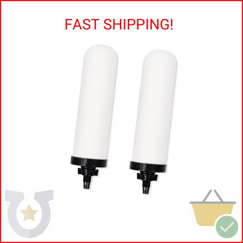 YKMGON 2 PCS 7 inch ceramic water filter Candle,7» water filter replacement fil