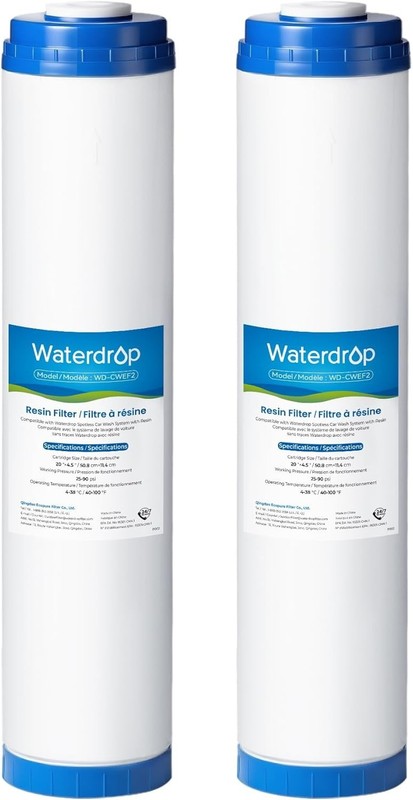 Waterdrop Spotless Car Wash Water Filter, Deionized Water, Spot Free