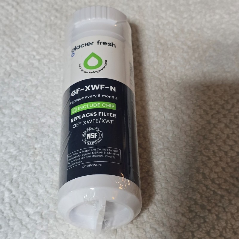 Glacier Fresh Water Filter Replacement for Refrigerator GE XWFE XWF w/ Chip New gallery