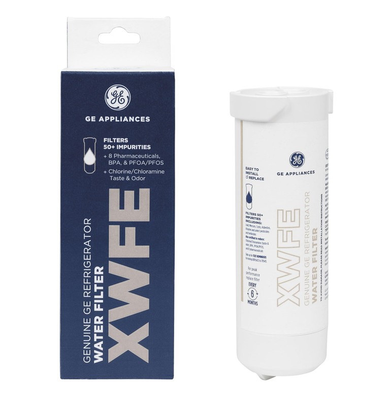 GE XWFE Refrigerator Water Filter Used Pack of 1 Genuine White Certified