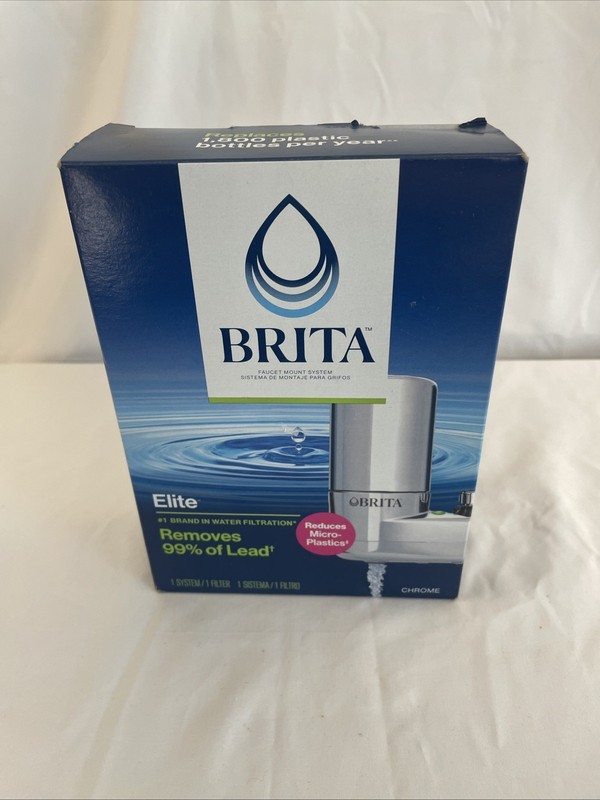 Brita Elite Water Faucet Filtration Mount System Chrome Brand New Sink Filter gallery
