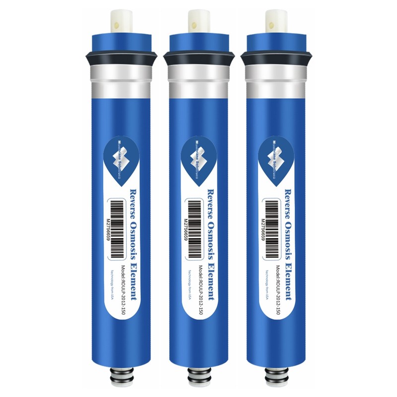 3 Pack 50/75/100/150 GPD RO Membrane Reverse Osmosis Water Filter 1812 Cartridge