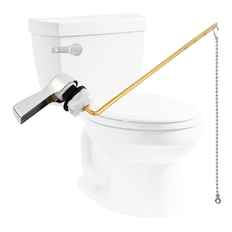 Universal Front Mount Metal Toilet Handle Kit, Brass Toilet Tank Flush Lever …