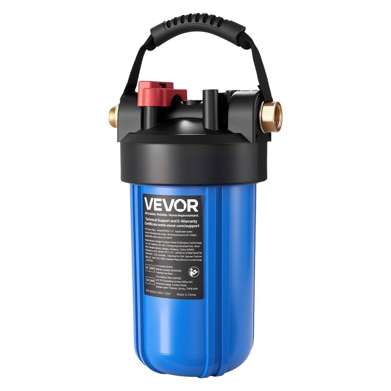 Easy-Install RV Filter System 4.5x10in 8000Gal 3.2GPM Compact gallery
