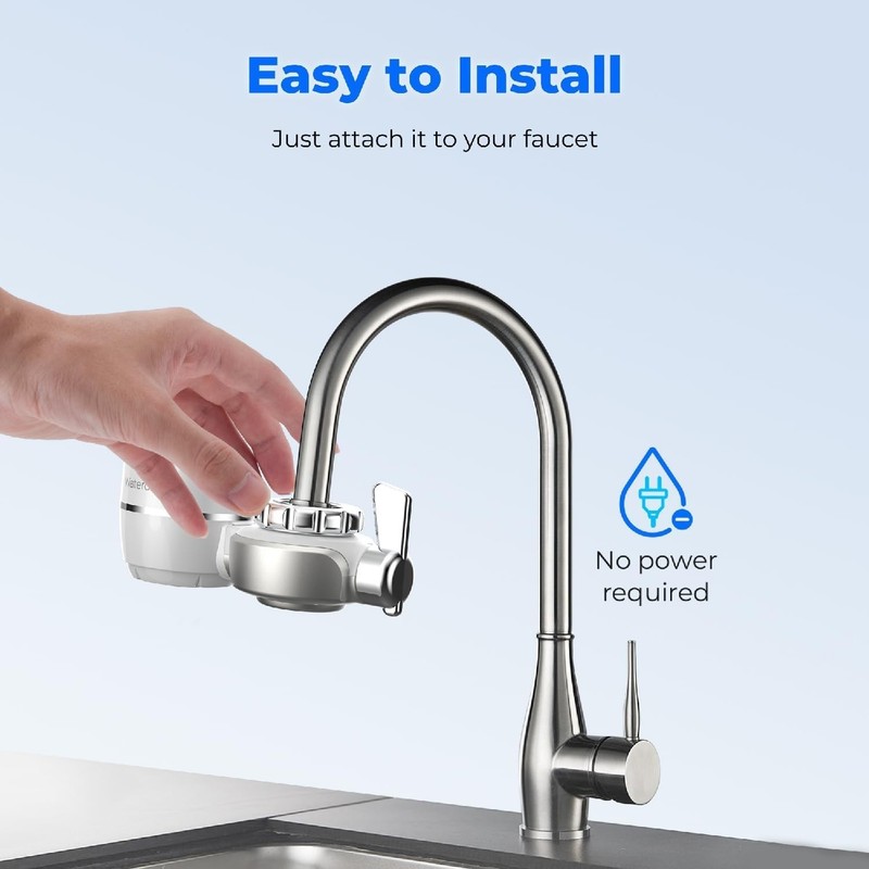 Waterdrop Faucet Water Filter, Fits Standard Faucets, NSF Certified gallery