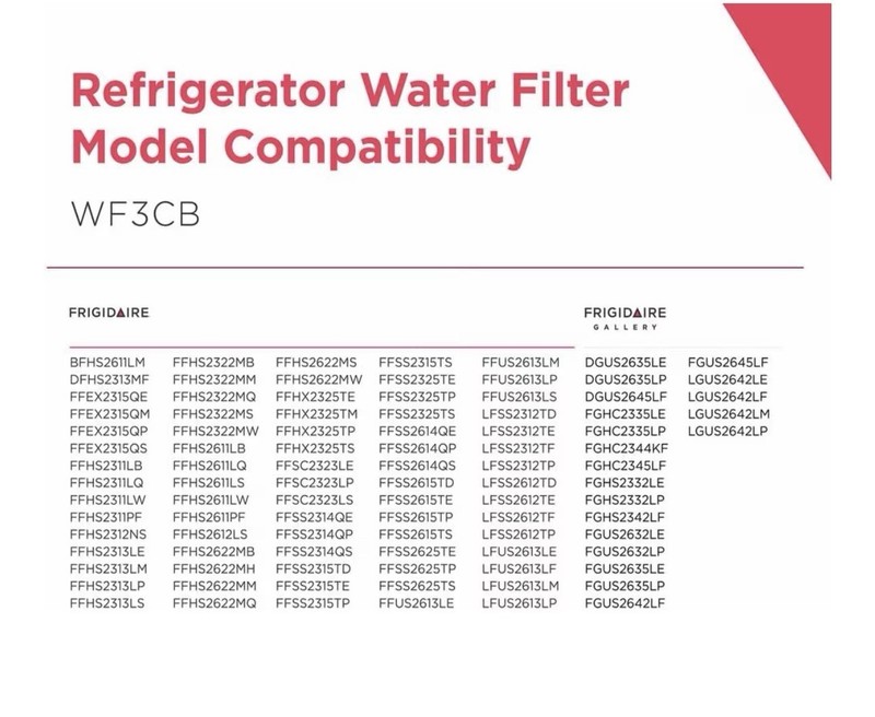 Frigidaire WF3CB Puresource3 Refrigerator Water Filter, White, 1 Count,Pack of 1 gallery