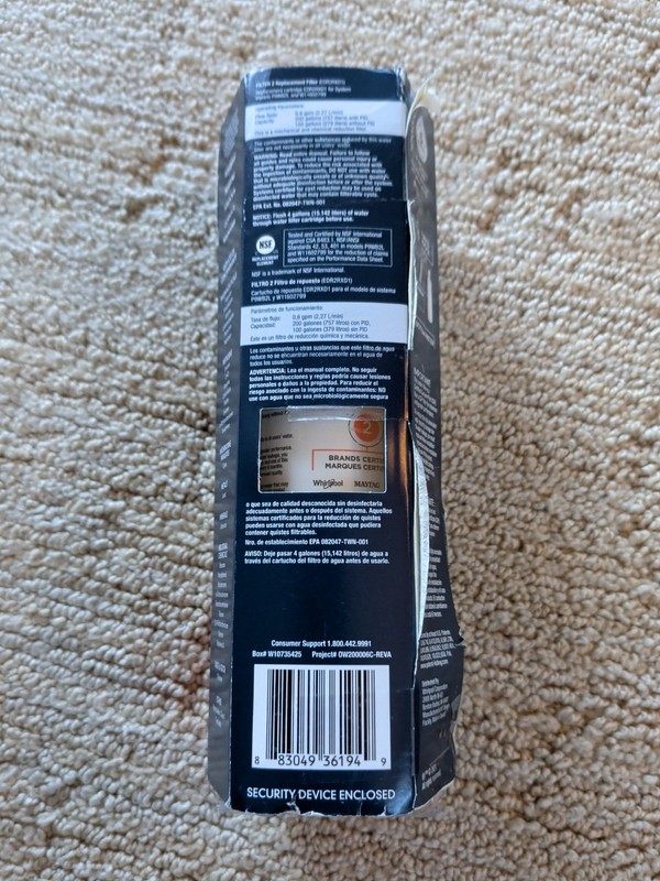Ice and Water Refrigerator Filter 2 EDR2RXD1 Single NEW gallery