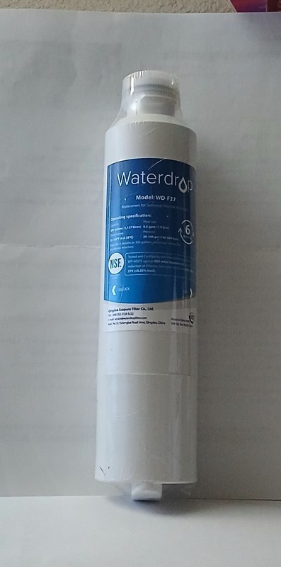 Waterdrop DA29-00020B Model WD F27 Refrigerator Water Filter-Pack of 5