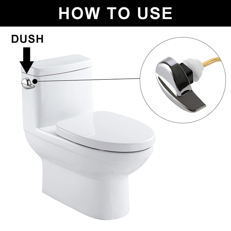 Universal Toilet Flush Handle Replacement Side Mount Lever Chrome gallery