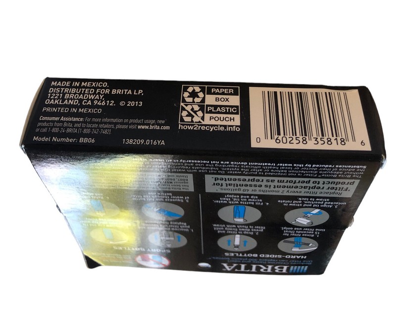 4 Count Brita Bottle Replacement Filters Hard-sided & New Sports Bottles BB06 gallery