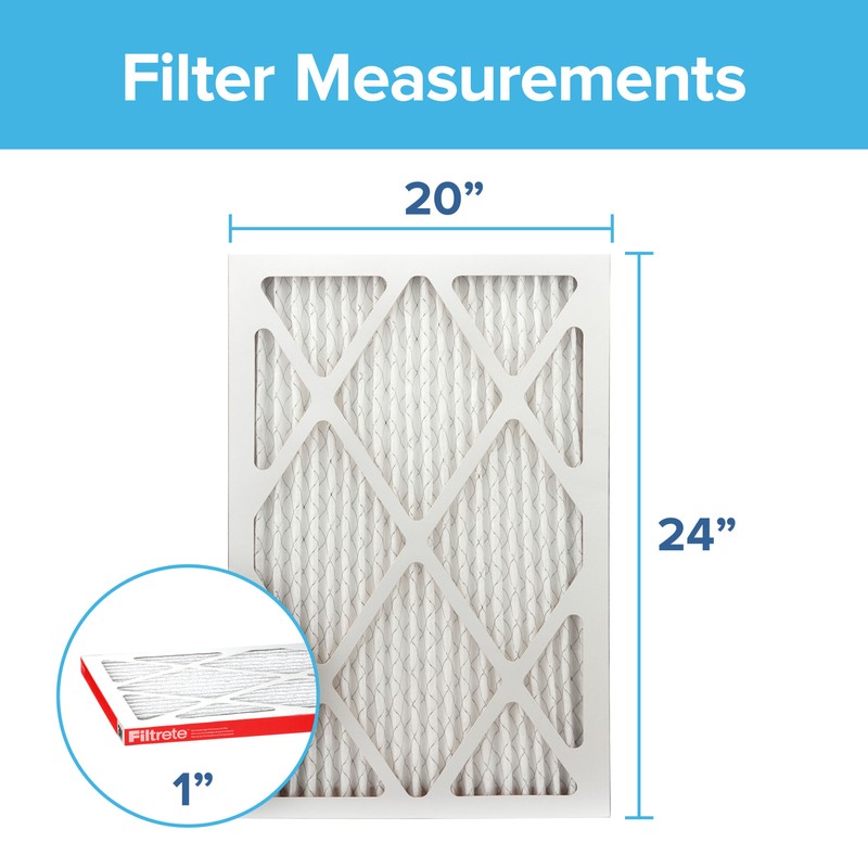 Filtrete Allergen Defense Air Filter, 1000 MPR, 9826-4, 20 in x 24 in x1 in gallery